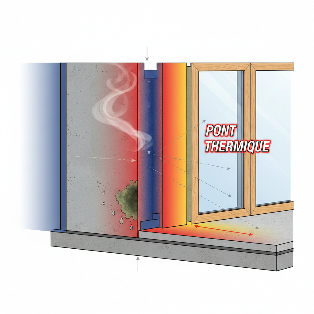 L&rsquo;humidité et l&rsquo;isolation : Le combat contre les ponts thermiques