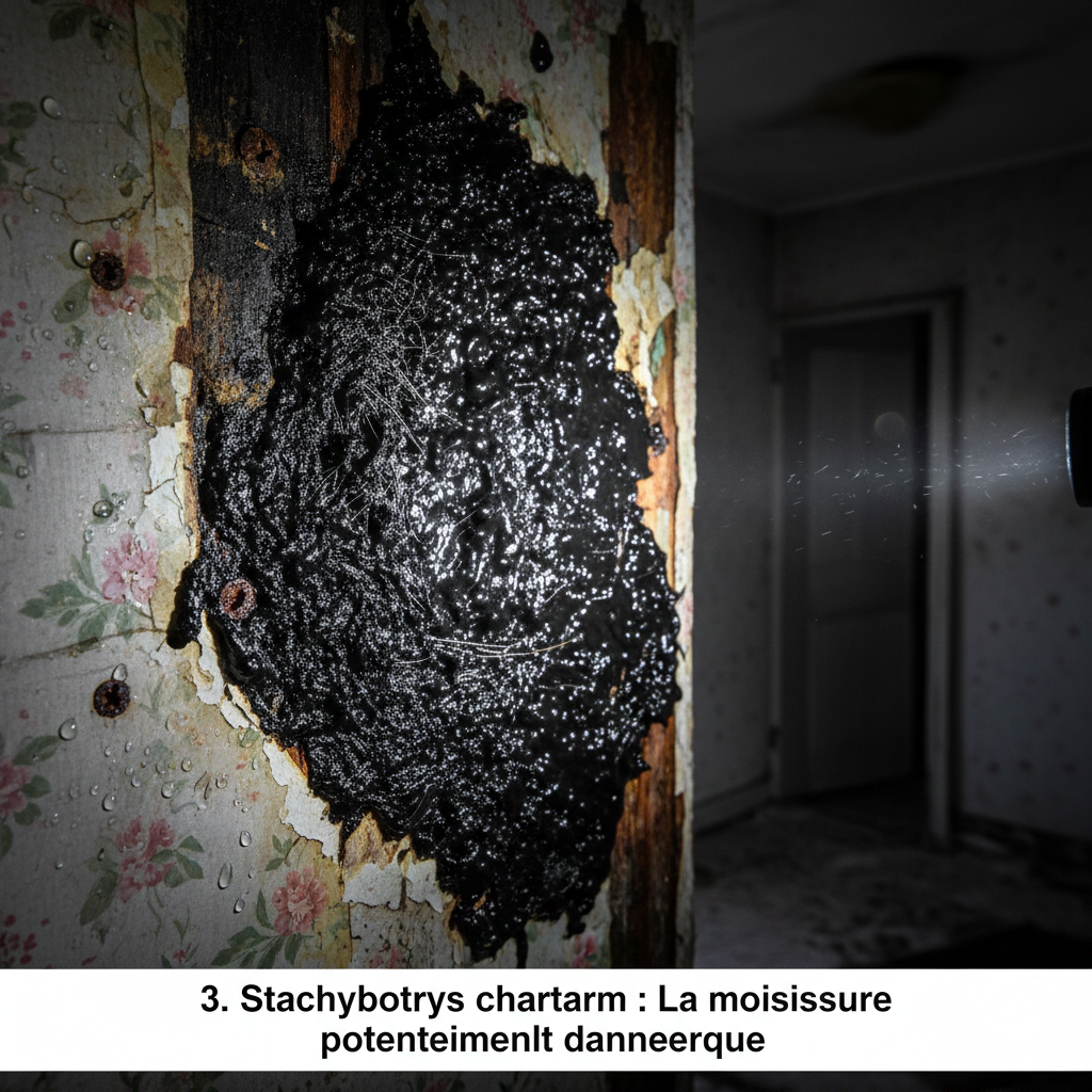Stachybotrys chartarum - moisissure noire