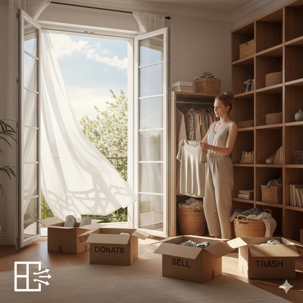 Désencombrer les placards et armoires